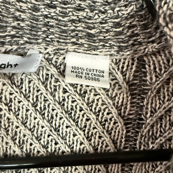 Eight Eight Eight Gray Knit Cowl Neck Sweater - Picture 3 of 5